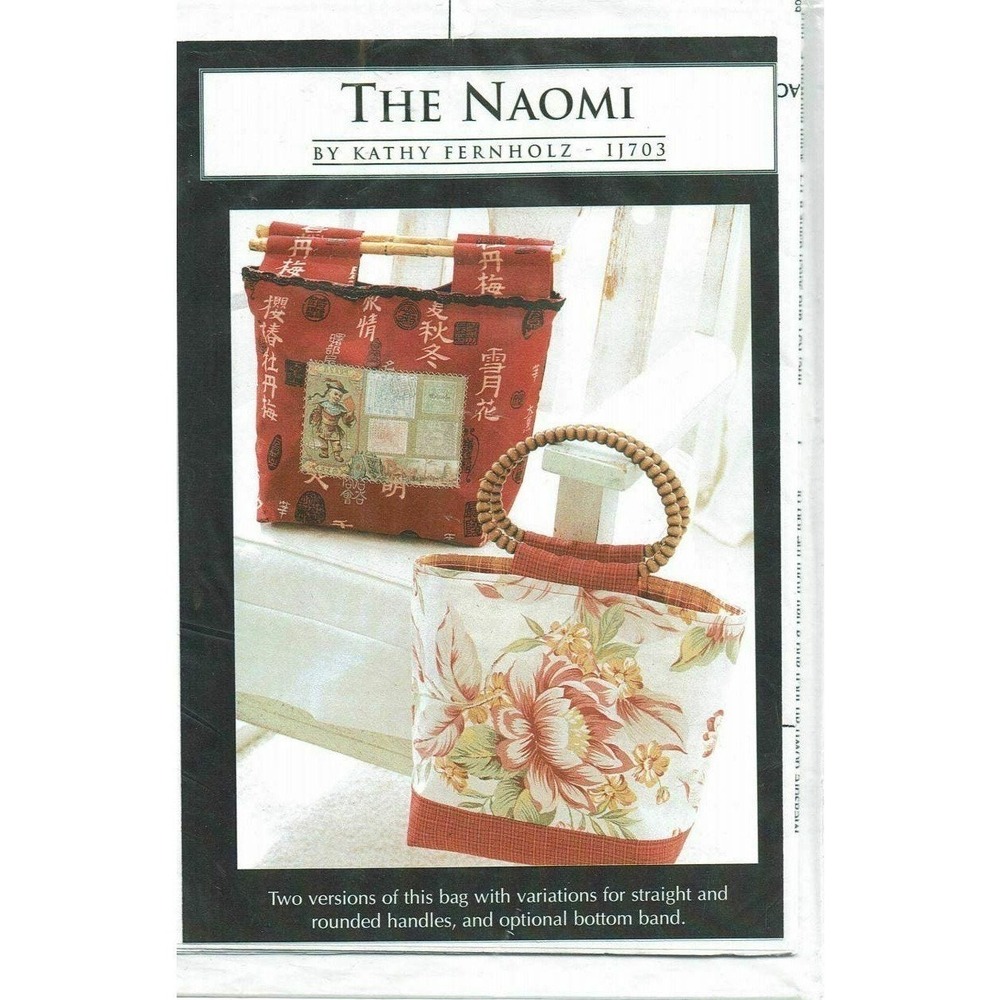 Kathy Fernholz The Naomi Tote Bag Sew Pattern
